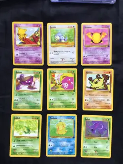 Pokemon Cards: Team Rocket 9 Card Non-Holo Lot - Image 1
