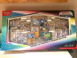 Pokemon Prismatic Evolutions Premium Collection Lucario ex/Tyranitar ex /Sealed - Image 1
