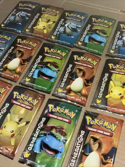 Pokemon Generations Booster Pack Art Lot Of 15 EMPTY - Charizard, Venasaur, etc. - Image 1