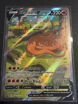 Charizard V SWSH260 Full Art Holo Black Star Promo Pokemon NEAR MINT - Image 1