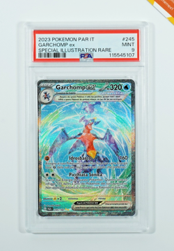 Pokemon PSA 9 Garchomp Ex #245 PAR IT Special Illustration Rare 2023 Italiano - Image 1