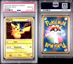 Pokemon TCG Pikachu World Collection 2010 Grand Canyon USA PSA 10 Holo Promo - Image 3