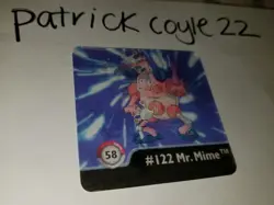 Artbox Pokemon Action Flipz Series One #58 Mr. Mime NM - Image 1