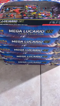Pokemon TCG Mega Lucario EX Premium Figure Collection LOT OF 5 Boxes Sealed! - Image 2