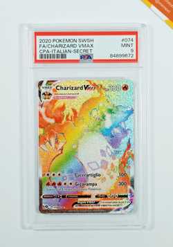 Pokemon PSA 9 Charizard Vmax #074 Full Art Futuri Campioni 2020 Italiano - Image 1