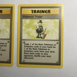 Pokemon TCG 2x - Pokemon Trader Base Set 77/102 Regular Rare - Both LP - Image 2