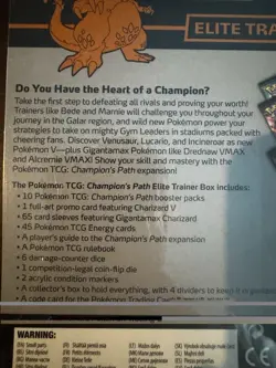 Pokemon Champions Path Elite Trainer Box ETB Sword & Shield New Sealed Charizard - Image 5