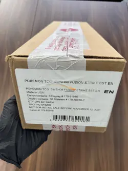 Fusion Strike Booster Box Case Sealed 6 Booster Boxes Pokemon Sword & Shield - Image 1
