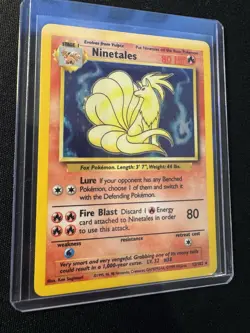 1999 Pokemon Base Set Ninetales 12/102 Holo Rare - MP - Unlimited WotC - Image 2