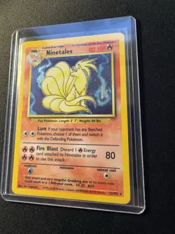 1999 Pokemon Base Set Ninetales 12/102 Holo Rare - MP - Unlimited WotC - Image 3