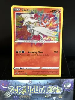 Pokemon Card Reshiram 017/072 Shining Fates Amazing Rare Holo Near Mint - Image 1