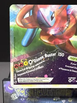 Pokemon Card Rayquaza & Deoxys Legend 90/90 Bottom Half HG Undaunted Full Art NM - Image 2
