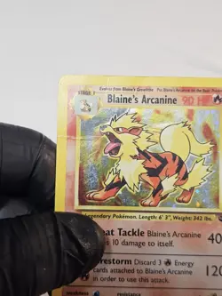 Blaine’s Arcanine Gym Challenge (Unlimited) Pokemon Card 1/132 - Image 3