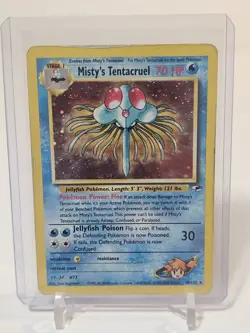 Misty's Tentacruel Gym Heroes 10/132 Holo Pokemon Card LP - Image 1