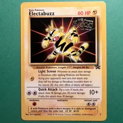 Electabuzz Promo 2 WB First Movie Gold Stamp Black Star Rare Pokemon Card - Image 1