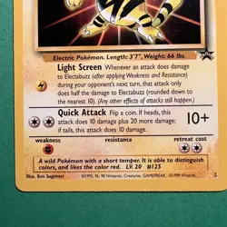 Electabuzz Promo 2 WB First Movie Gold Stamp Black Star Rare Pokemon Card - Image 4