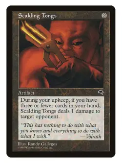 Scalidng Tongs MTG Tempest Rare #313 LP Lightly Played Single Card - Image 1