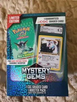 Pokemon TCG: Limited Edition Mystery Gems (1 Graded Card, 1 Booster Pack) - Image 1