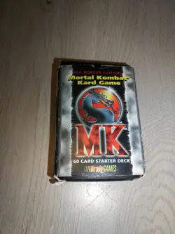 1992 Mortal Kombat Kard Game 60 Card Red Border Starter Set W/ Instructions - Image 1
