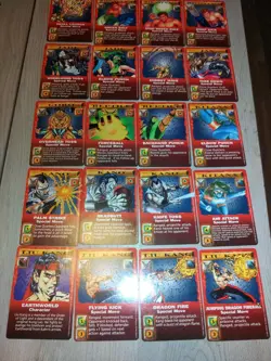 1992 Mortal Kombat Kard Game 60 Card Red Border Starter Set W/ Instructions - Image 3