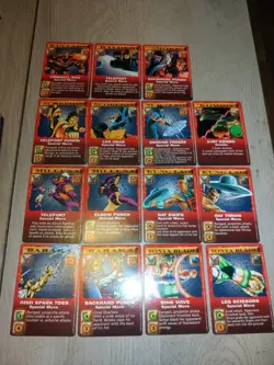 1992 Mortal Kombat Kard Game 60 Card Red Border Starter Set W/ Instructions - Image 4