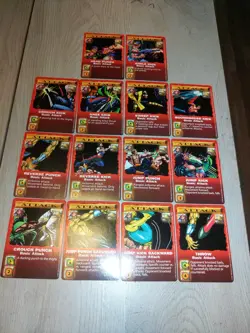1992 Mortal Kombat Kard Game 60 Card Red Border Starter Set W/ Instructions - Image 5