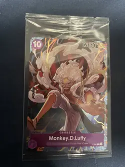 Monkey.D.Luffy P-041 WINNER PROMO 1st Anniversary ONE PIECE Card Game SEALED - Image 1