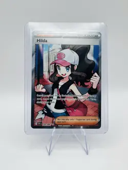 Hilda 164/086 Full Art Ultra Rare White Flare Holo Pokemon TCG Card - Image 1