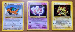Pokemon The First Movie Promo Cards - Dragonite, Mewtwo, Electabuzz - Image 1