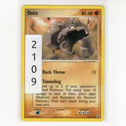 Pokemon TCG Onix 42/112 EX FireRed & LeafGreen Regular Uncommon Card EN-MP 2004 - Image 3