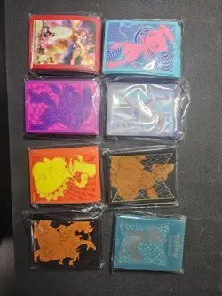 Lot Of 8 Pokemon TCG ETB Card Soft Penny Sleeves - Image 1