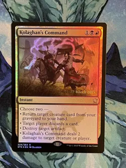 Kolaghan's Command Prerelease - Dragons of Tarkir - NM - Image 2