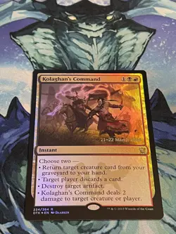 Kolaghan's Command Prerelease - Dragons of Tarkir - NM - Image 3