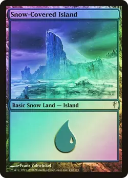 MTG - Snow-Covered Island - Foil - Coldsnap - Magic the Gathering - Image 1