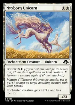 Nyxborn Unicorn - Foil - Modern Horizons 3 #0037 MTG Magic The Gathering - Image 1