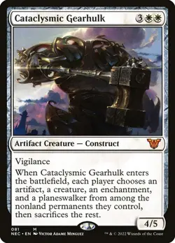 1x Cataclysmic Gearhulk NM Eng MTG - Neon Dynasty Commander - Image 1