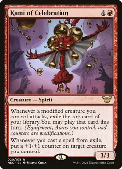1x Kami of Celebration NM Eng MTG - Neon Dynasty Commander - Image 1