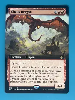 MTG Chaos Dragon (Extended Art) - Image 1