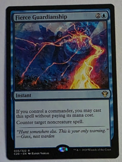 MTG Fierce Guardianship Magic the Gathering C20 Commander 2020 - Image 1
