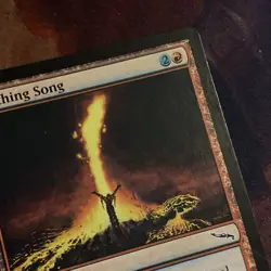 Seething Song X1 Mtg Mirrodin Misprint Nm Low Ink Bleed - Image 2