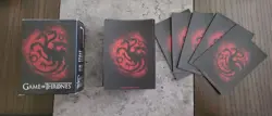 Dragon Sheild Sleeves Brushed Art House Targaryen Game of Thrones 100ct Standard - Image 2