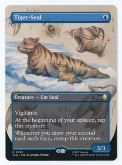 Tiger-Seal (Borderless) #0318 MTG Avatar: The Last Airbender Magic - Image 1