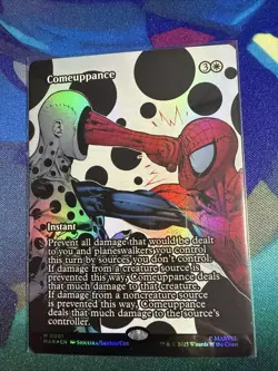 Comeuppance (Borderless Foil) Marvel Universe Eternal-Legal Foil Spider-Man Mtg - Image 1