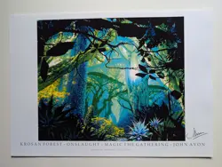 Krosan Forest - signed John Avon - print magic the gathering mtg - Image 1