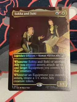 Sokka and Suki Borderless Avatar: The Last Airbender MTG Foil - Image 1