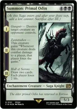 Summon: Primal Odin - 0121 - Foil - Final Fantasy MTG - NM/M - Image 1
