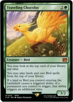 Traveling Chocobo - 0210 - Final Fantasy - MTG - NM/M - Image 1