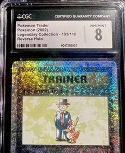 Pokemon Trader 103/110 - Legendary Collection (2002) - CGC 8 NM/Mint ???? - Image 3