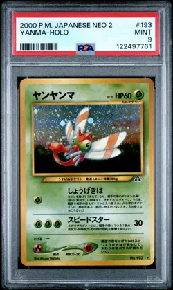 Pokemon PSA 9 Yanma #193 Holo Neo Discovery 2000 Japanese - Image 2