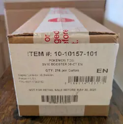Pokemon Destined Rivals Booster Box Sealed Case (36 pack booster boxes x6) - Image 1